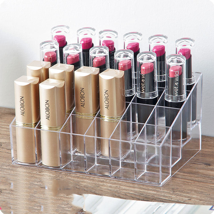 transparent Makeup Organizer Storage Box lipstick  organizer Cosmetic