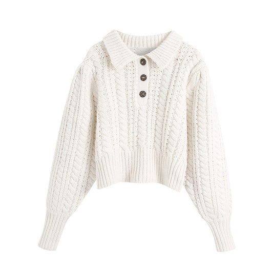 European and American Style Eight-strand Knitted Sweater Sweater