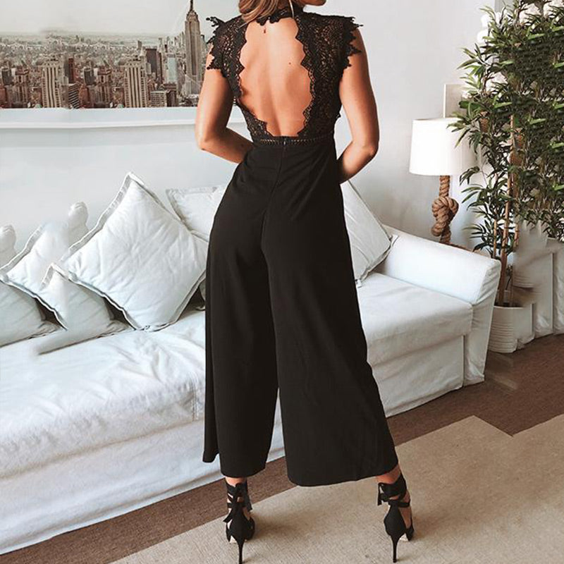 Womens Long Jumpsuits Summer Romper Casual Overalls