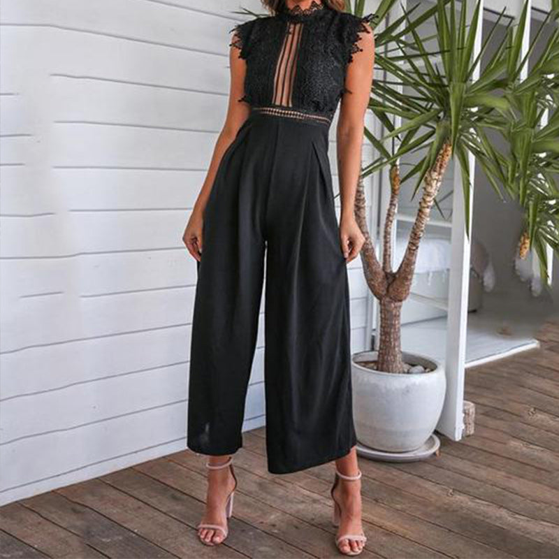 Womens Long Jumpsuits Summer Romper Casual Overalls