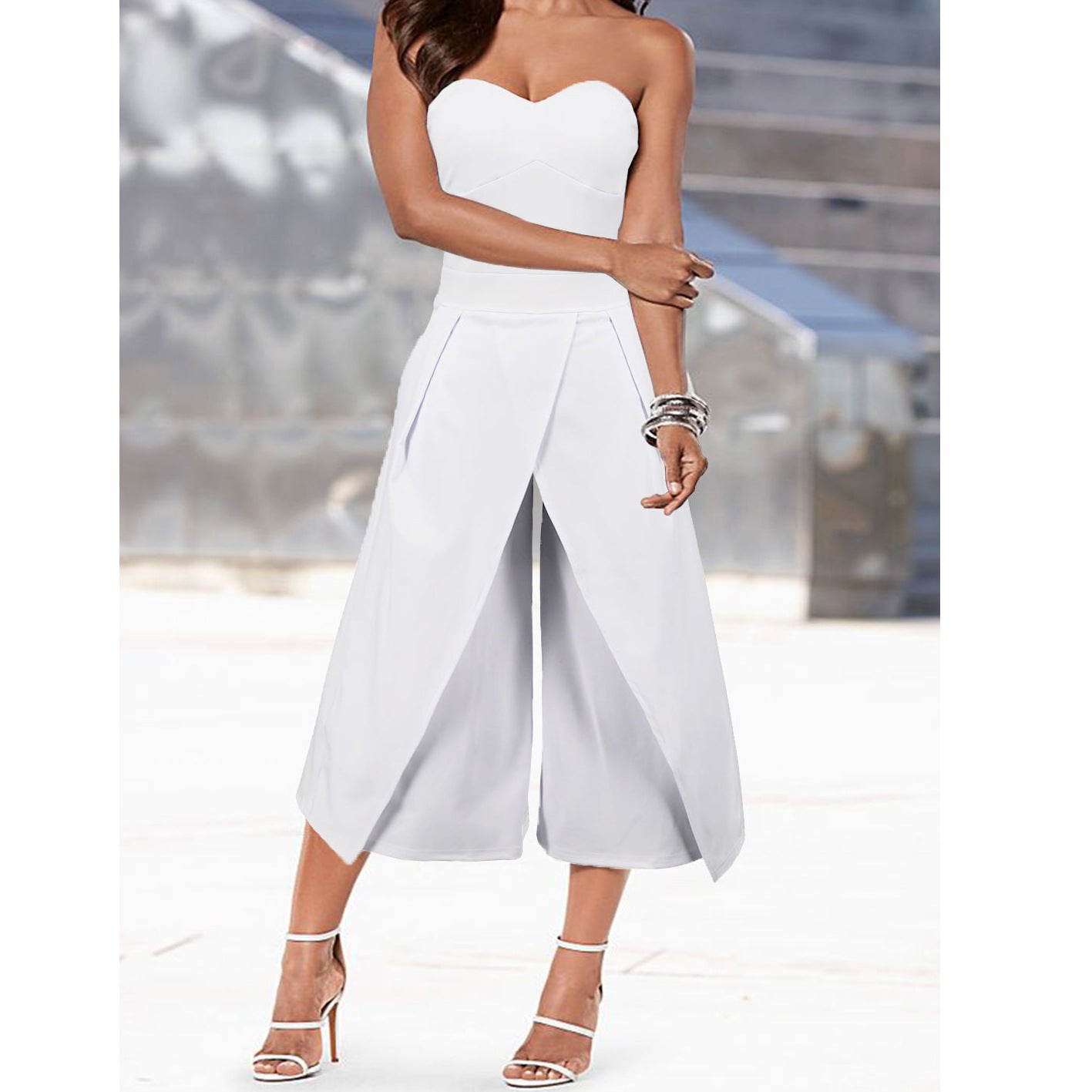 Ladies tube top jumpsuit