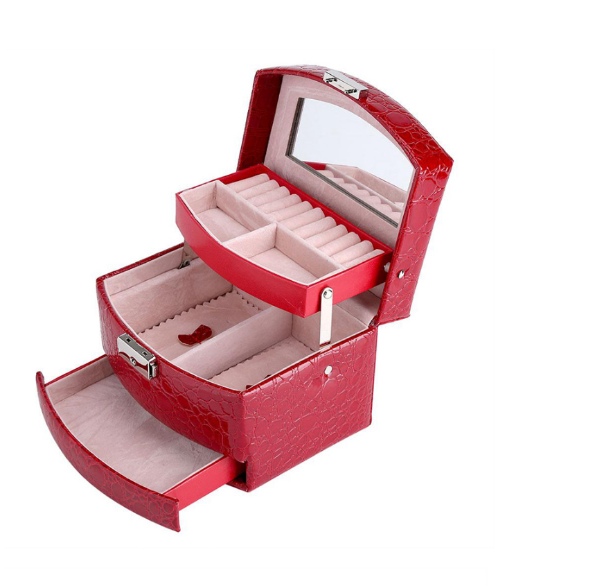 Jewelry Boxes And Packaging Leather Makeup Organizer Storage Cosmetic