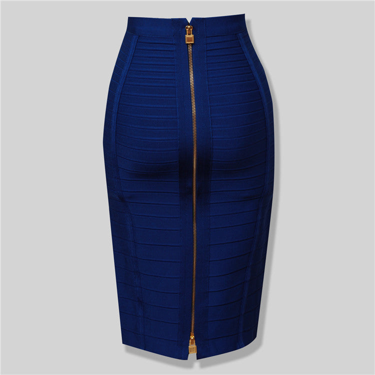 Ack Zipper Bandage Skirt Women Tight Club Pary Fashion Skirt