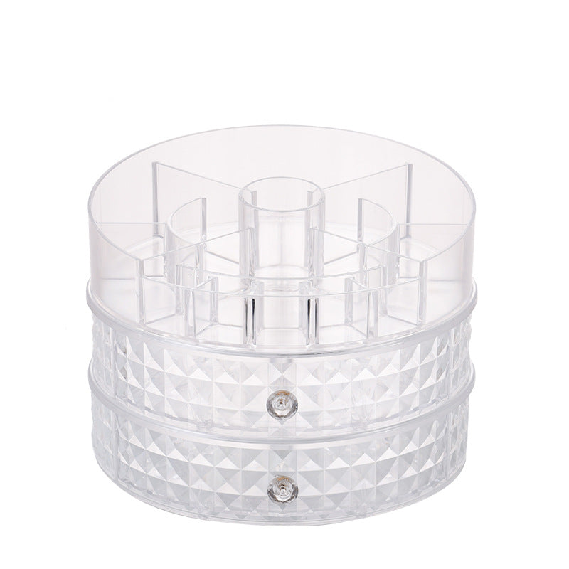 360 rotating diamond pattern makeup box