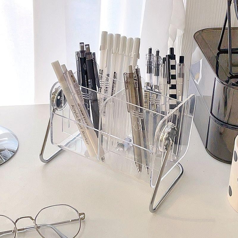 Makeup Brush Storage Desktop Transparent Storage Rack