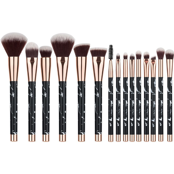 11 sets of marble makeup brush with kit makeup brush beauty