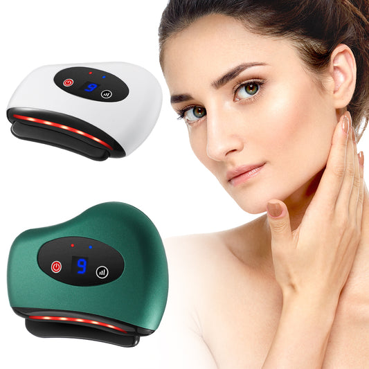 Eletric Tools Hot Compress Heating Vibration Lymphatic Drainage Scraping Neck Face