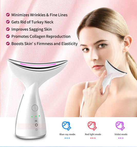 Neck Face Beauty Photon Therapy Skin Reduce Double Face Lifting Devices