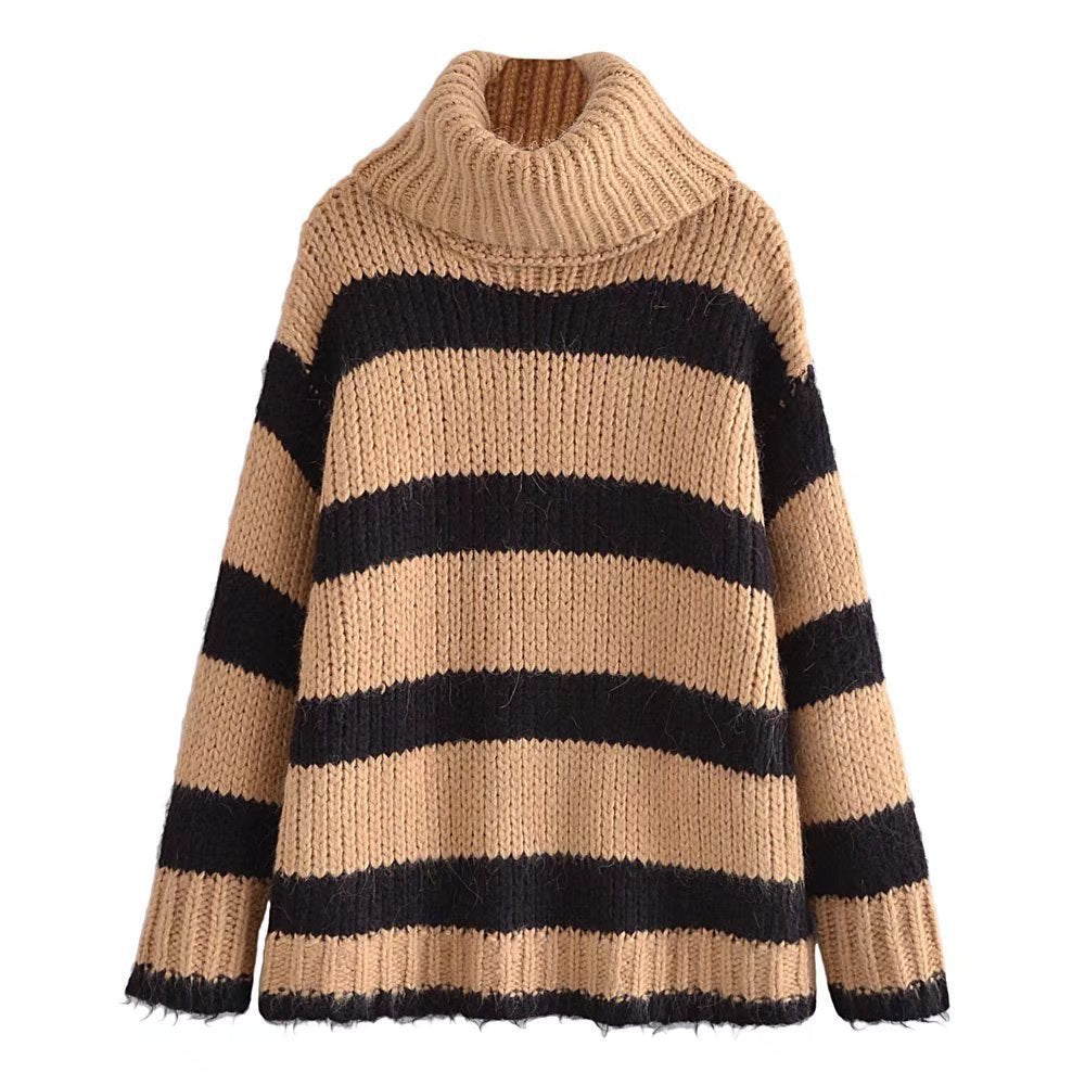 European And American Women's Knitted Pullover Sweater