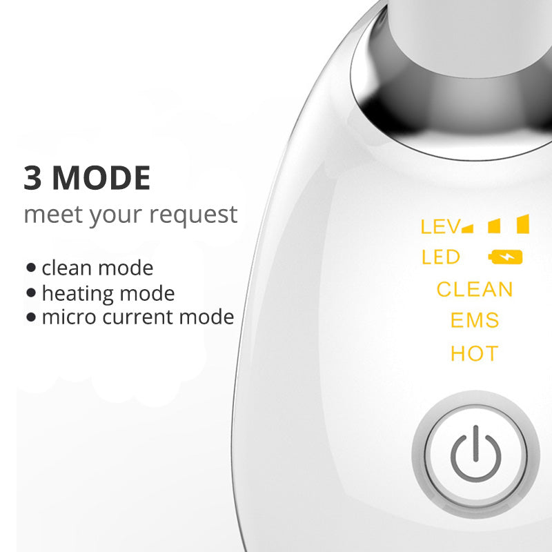 EMS Thermal Neck Lifting And Tighten Massager Electric Microcurrent Wrinkle Remover LED Photon Face Beauty Device