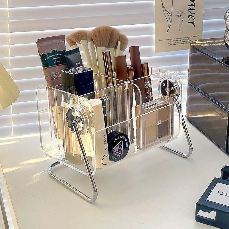 Makeup Brush Storage Desktop Transparent Storage Rack