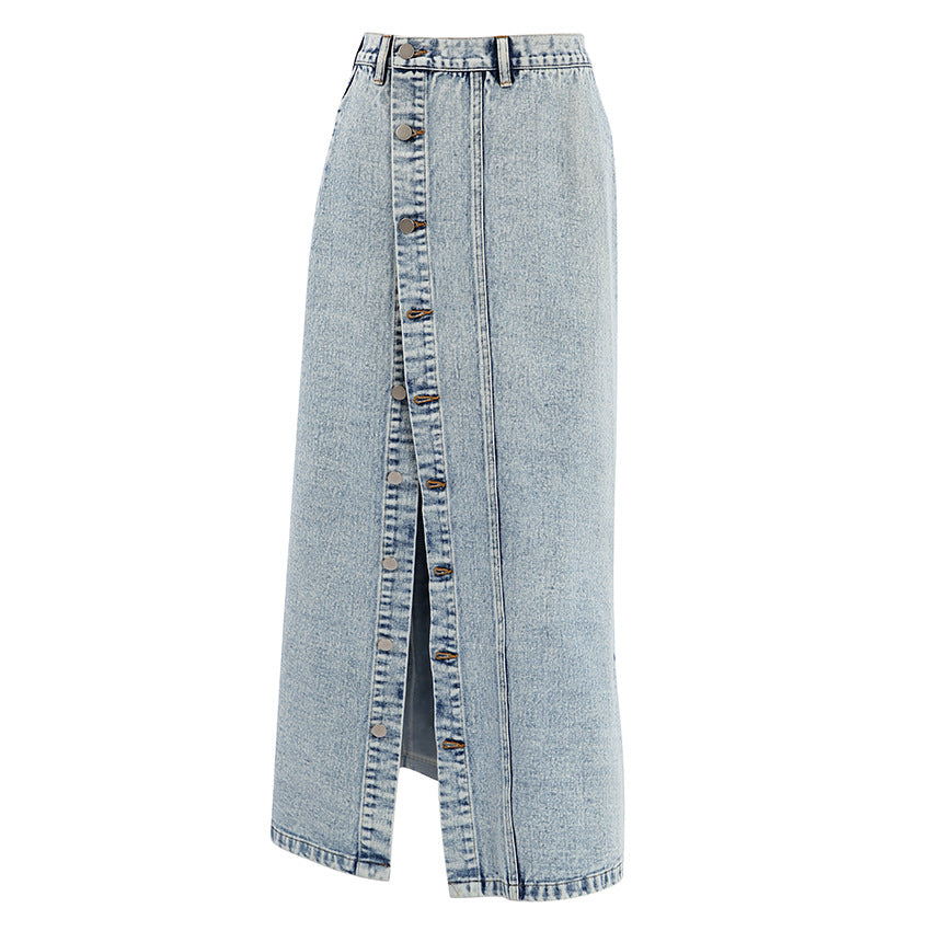 Retro Design Denim Skirt For Women