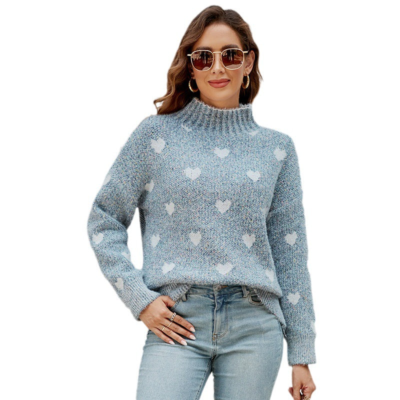 Chenille Love European And American Sweater Women