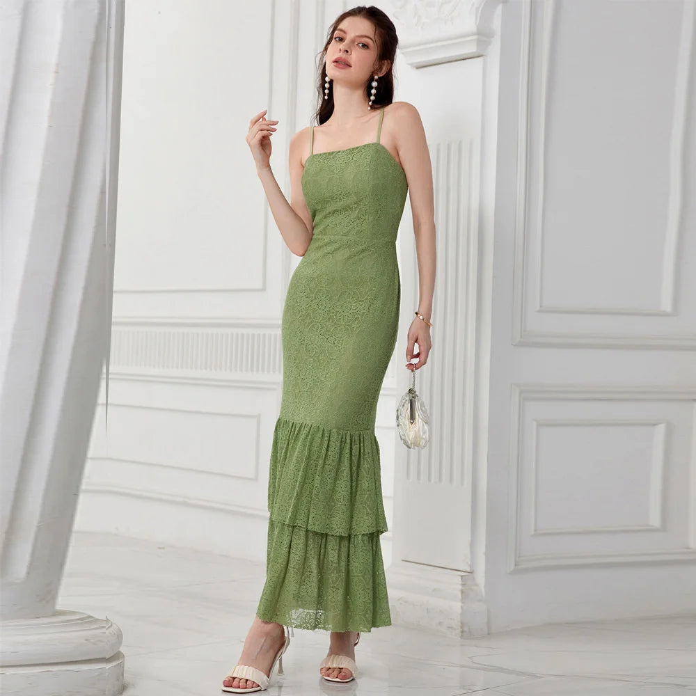 Women's Strap Sexy Fishtail Dress Elegant and Pretty Women's Dresses