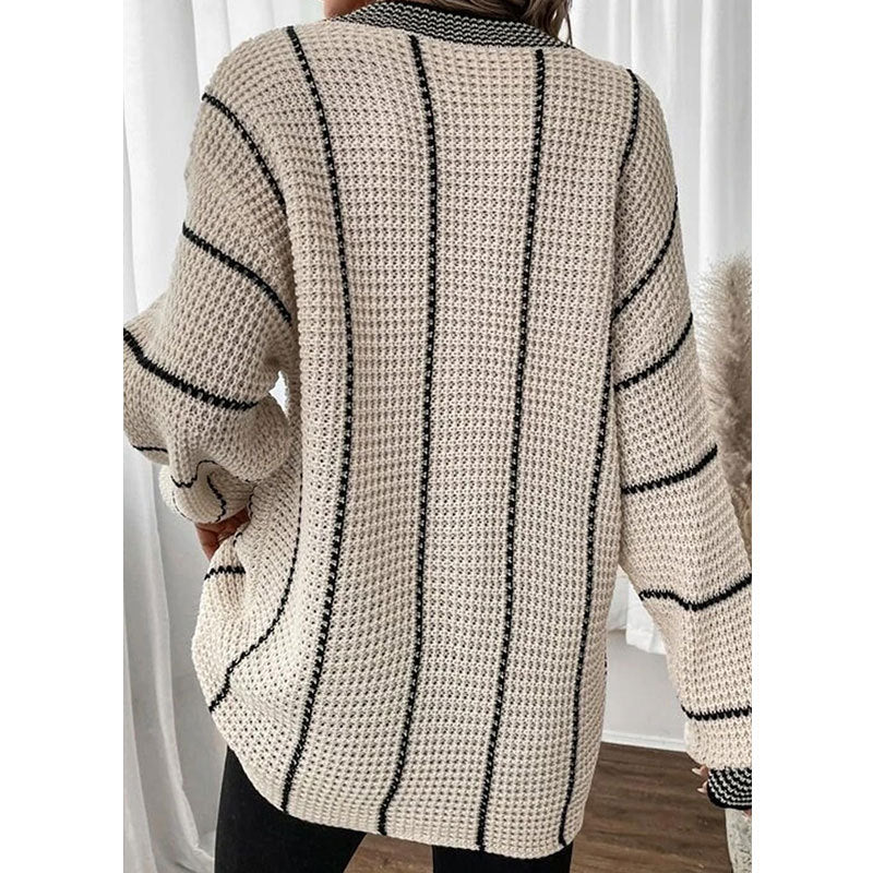 Vertical Casual Loose Sweater For Women