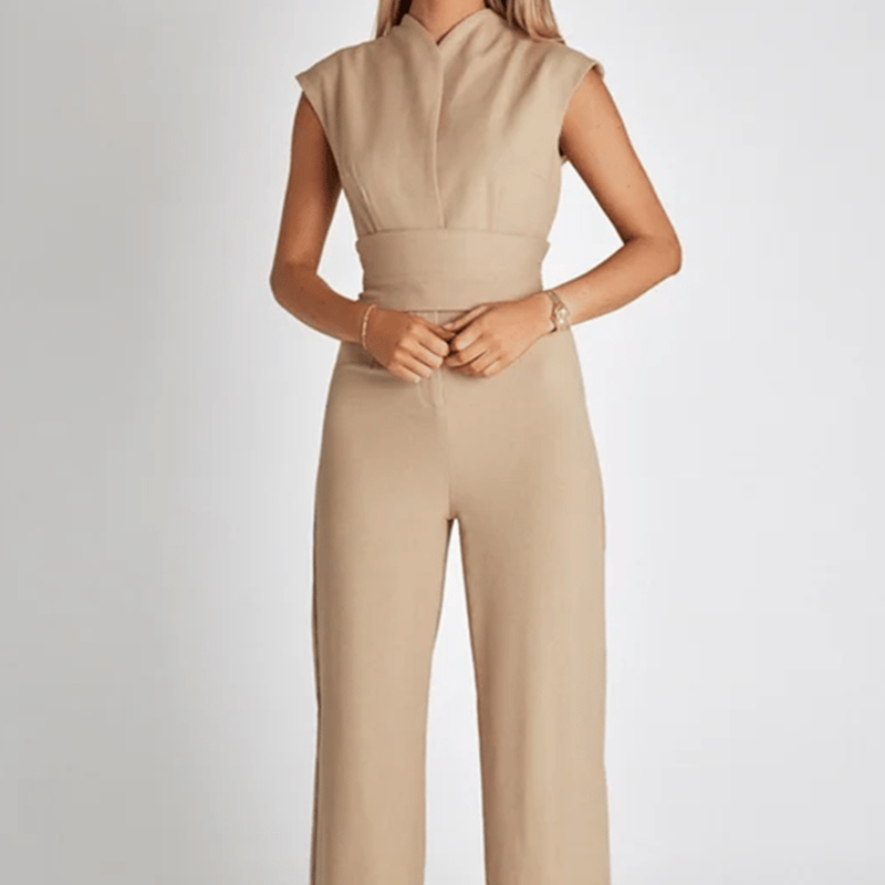 Fashion Ladies Elegant Long Sleeveless Jumpsuit