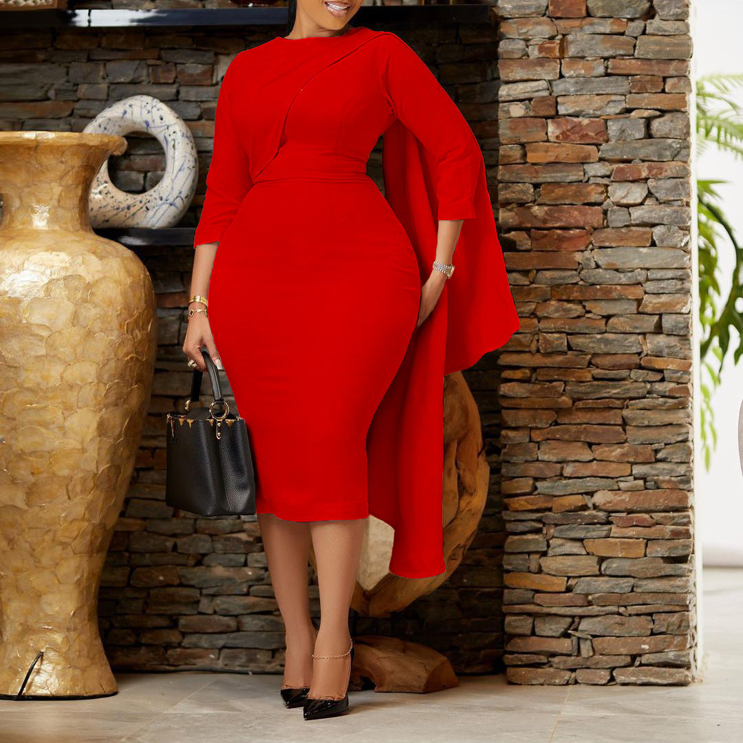 Hip African Plus Size European And American Style Dress