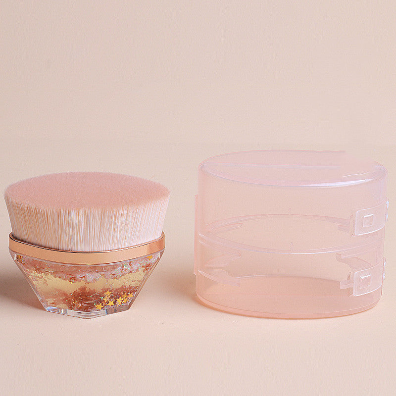 Gilding Petal Makeup Brush Do Not Eat Powder With Storage Box Seamless